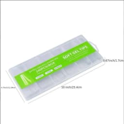 240Pcs Extra Long C Curve Nail Tips Clear False Nail Tips For Gel Acrylic Press On Nails Professional Home DIY With Box