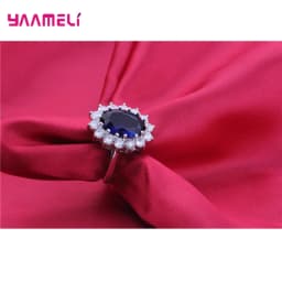 100% Authentic 925 Sterling Silver Color Women Wedding Engagement Jewelry Sets Oval Flower Design Shiny Cubic Zircon Crystal
