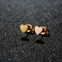 1 Pair Stainless Steel Earrings Trend Korean Sweet Heart Fashion Stud Earrings For Women Jewelry Party Friends Wedding Gifts NEW