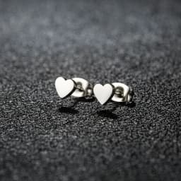 1 Pair Stainless Steel Earrings Trend Korean Sweet Heart Fashion Stud Earrings For Women Jewelry Party Friends Wedding Gifts NEW