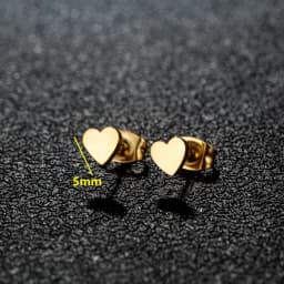 1 Pair Stainless Steel Earrings Trend Korean Sweet Heart Fashion Stud Earrings For Women Jewelry Party Friends Wedding Gifts NEW