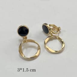 Trendy Korean Minimalist Statement Clip Earrings Jewelry Elegant Gold Color Goemtric Clip Earrings Without Piercing for Women
