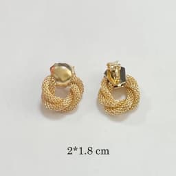 Trendy Korean Minimalist Statement Clip Earrings Jewelry Elegant Gold Color Goemtric Clip Earrings Without Piercing for Women
