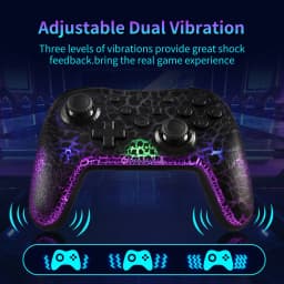 GAMINJA RGB Wireless Gamepad CRACK PROCESS For Switch TV Box PS3 Joystick Controller Six Axis Gyroscope Dual Vibration