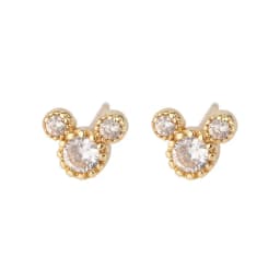 New Fashion Cute Mini Mouse Ear Stud Earrings For Women Female Zircon Girls Piercing Jewelry Accessories Gifts Qd342
