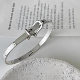 New 925 Sterling Silver Metallic Belt Vintage Punk Bracelet Bangle For Woman Girl Fashion Jewelry Gift Dropship Wholesale