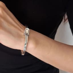 New 925 Sterling Silver Metallic Belt Vintage Punk Bracelet Bangle For Woman Girl Fashion Jewelry Gift Dropship Wholesale