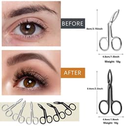 Scissor Shaped Eyebrow Tweezers Flat Headed Tweezers Oblique Headed Tweezers Stainless Steel Scissors Handle Tweezers