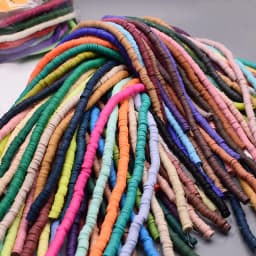 6mm 350pcs/lot Color Flat Round Polymer Clay Beads Loose Spacer Beads for Jewelry Making DIY Bracelet Necklace Earrings Design