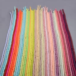 6mm 350pcs/lot Color Flat Round Polymer Clay Beads Loose Spacer Beads for Jewelry Making DIY Bracelet Necklace Earrings Design