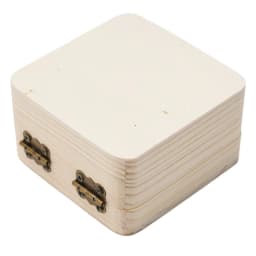8x8x4.5cm Plain Natural Wooden Packing Box Storage Box Gift Box Wooden Storage Box Home Sundries Storage Box