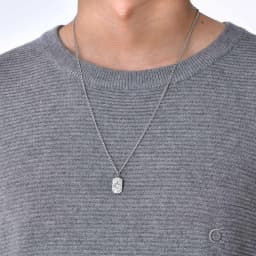 Mens Dog Tag Necklaces, Stylish Hammered Stainless Steel Eight Point Star Pendant Collar, Birthday Party Gifts for Him
