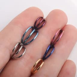 ASTM F136 Titanium 3 Layer Hinged Septum 16G 18G Nose Ring Nose Piercing Helix Cartilage Tragus Earrings Piercing Body Jewelry