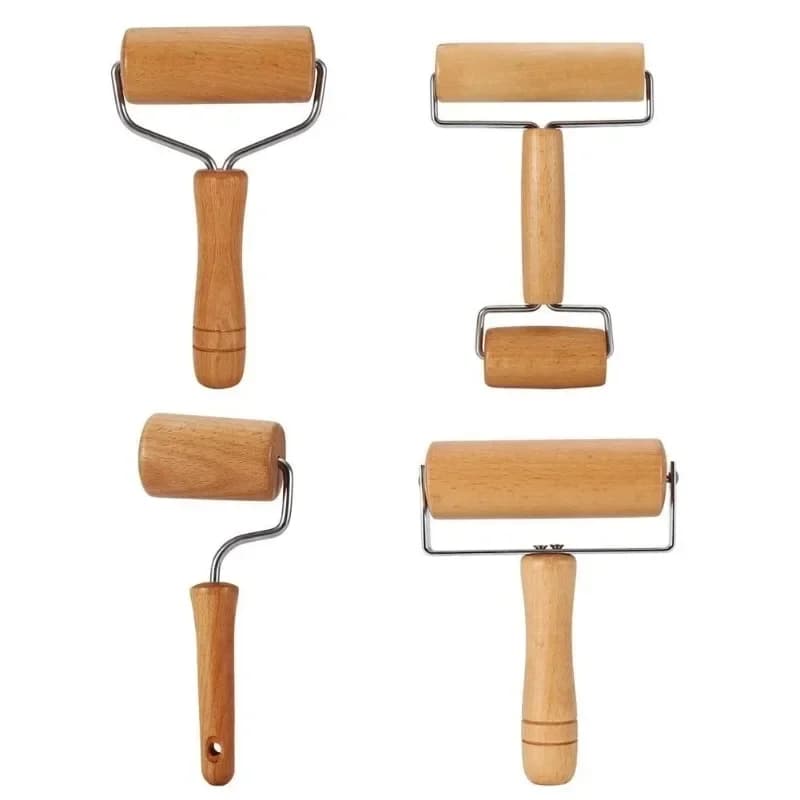 1PC Rolling Pin Pastry and Pizza Baker Roller Wooden Baking Crush Nuts Crackers Cookies Kitchen Utensils