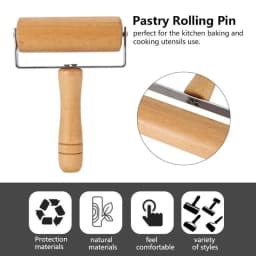 1PC Rolling Pin Pastry and Pizza Baker Roller Wooden Baking Crush Nuts Crackers Cookies Kitchen Utensils