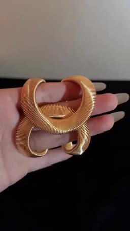 Gold Color Hollow Snake-shaped Bracelet For Women Fashion Simple Staggered Open Elastic Bracelet Exaggerated Writband Jewelry A