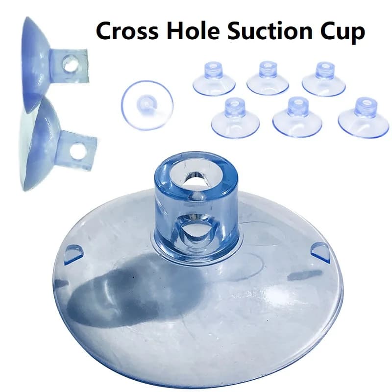 20/30/40mm Suction Cup with Holes Sucker for Flag Balloon Cat Toy Suction Cup PVC Sucker Pads for Glass Decor Wedding Car