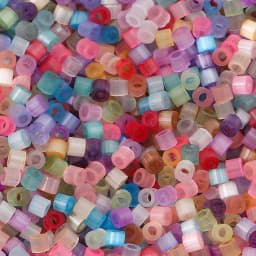 Hot Sell 10Grams Colorful Glass Seed Beads Cylinder Cat's Eye Imitation Loose Spacer Bead DIY Jewelry Making About 2.5mm Dia.