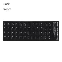 Wear-resistant Keyboard Stickers Spanish/English/Russian/Deutsch/Arabic/Italian/Japanese Letter Replacement For Laptop PC