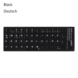 Wear-resistant Keyboard Stickers Spanish/English/Russian/Deutsch/Arabic/Italian/Japanese Letter Replacement For Laptop PC