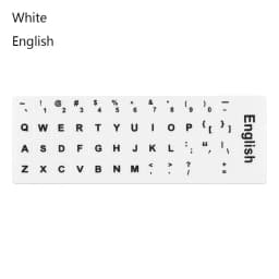 Wear-resistant Keyboard Stickers Spanish/English/Russian/Deutsch/Arabic/Italian/Japanese Letter Replacement For Laptop PC