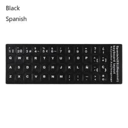 Wear-resistant Keyboard Stickers Spanish/English/Russian/Deutsch/Arabic/Italian/Japanese Letter Replacement For Laptop PC