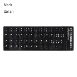 Wear-resistant Keyboard Stickers Spanish/English/Russian/Deutsch/Arabic/Italian/Japanese Letter Replacement For Laptop PC