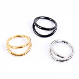 Double Septum Rings Nose Rings Hoops Cartilage Hoop Earring Piercing Nose Open Stacked Hoop Nose Rings 16G 18G 20G 6/8/10mm