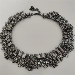 2026 New Fashion Crystal Rhinestones Large Collar Choker Necklace Earrings Women Jewelry Sets Indian Statement Wedding Necklace