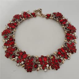 2026 New Fashion Crystal Rhinestones Large Collar Choker Necklace Earrings Women Jewelry Sets Indian Statement Wedding Necklace