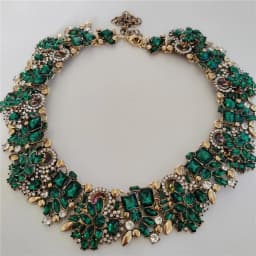 2026 New Fashion Crystal Rhinestones Large Collar Choker Necklace Earrings Women Jewelry Sets Indian Statement Wedding Necklace