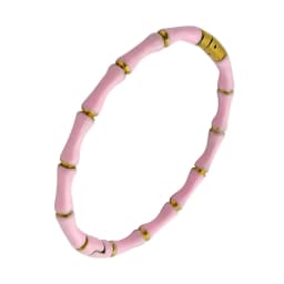ZALMAN Brand Colorful Enamel Resin Bamboo Bangle Bracelet for Women Gold Color Stainless Steel Bangle Trendy Love Jewelry
