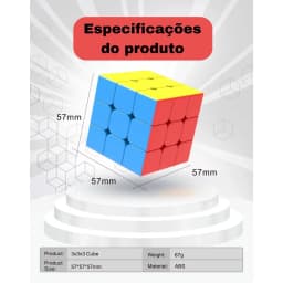Cubo Mágico Profissional 3x3x3 Original Speed Gold Edition