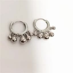 Fashion Silver Gold Plated Tassel Round Ball Hoop Earrings for Women Girls Punk Ear Party Jewelry Gift e2456