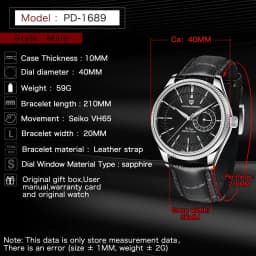 New PAGANI DESIGN Top Brand Men's Quartz Watch Sapphire Glass 40mm Automatic Watch Sports Waterproof Men's Watch Reloj Hombre
