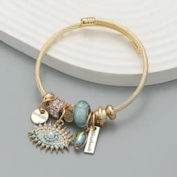 Fashion Multi Element Stainless Steel Circle Panjiadora Beaded Love Bracelet Suitable for Women's Dating, Daily Holiday Gifts