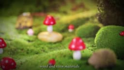 Outdoor Fairy Wild Garden Resin Hedgehogs and Wood Mushroom Accessories Miniature Garden for Plant Bonsai Craft Decor Supplies
