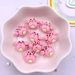 30pcs Colorful Resin Mini Turtles Crabs Fish Starfish Seahorses Seaweed Marine Organism Figurine Flatback Scrapbook Crafts DIY