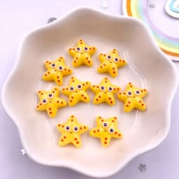 30pcs Colorful Resin Mini Turtles Crabs Fish Starfish Seahorses Seaweed Marine Organism Figurine Flatback Scrapbook Crafts DIY