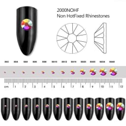 Wholesale 14400PCS/Bag Crystal AB Glitter Non Hotfix Rhinestones Nails Charms Diamond Accessories for Nail Art Decoration