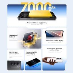 Global Version POCO M8s 5G smartphone 50MP main camera 7000mAh Snapdragon® 6s Gen 3 Mobile Platform 6.9" FHD+ DotDisplay 144Hz