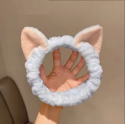 Hairband Cat Coral Plush Headband Cute Soft Hair Bow Headband Hairband Wash Face Makeup Headband Bandage Girl Accessories