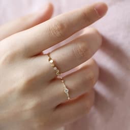 Ring 14k Plated Paved Shining Zirconia Or Silvery Make Your Call Match Daily Outfits Party Or