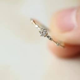 Ring 14k Plated Paved Shining Zirconia Or Silvery Make Your Call Match Daily Outfits Party Or