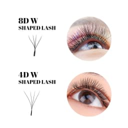 FADVAN Salons 6D/8D/10D W Lashes Double Layers W Shape Eyelash Extension Premade Volume Fan Natural Soft Lashes