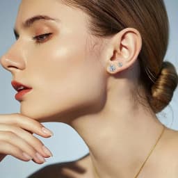 6pairs/set 3-8mm Stainless Steel Stud Earrings With Sparkling Hypoallergenic Cubic Zircon For Men And Women