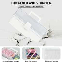 2/3 Layers Foldable Large Capacity Storage Box Multifunctional Plastic Portable Makeup Hairpin Organizer Nail Art Jewelry Box