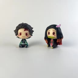 4PCS/Set Anime Demon Slayer Nezuko Tanjirou Zenitsu Inosuke Mini Figurine Kawaii Action Figure PVC Model Collectible Doll Toys