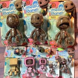 LittleBigPlanet Sackboy Cute Game Anime Figurine Keychain Models Kawaii Little Big Planet Robot Kitty Action Figure Toys Gift