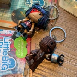 LittleBigPlanet Sackboy Cute Game Anime Figurine Keychain Models Kawaii Little Big Planet Robot Kitty Action Figure Toys Gift